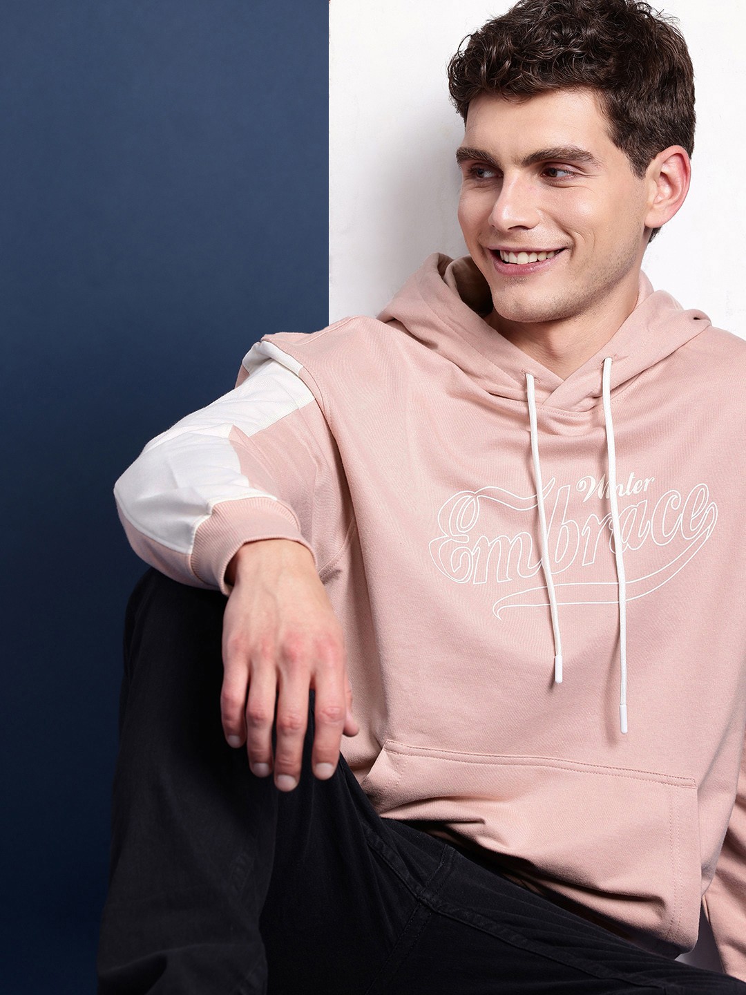 Mast Harbour Printed Hooded Sweatshirt