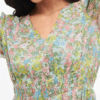 Floral Printed Puff Sleeve Fit & Flare Dress - Image 2