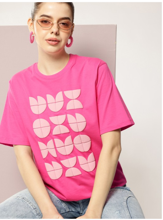 Graphic Printed Relaxed Fit Pure Cotton T-shirt