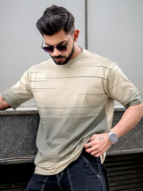 Striped Round Neck T-shirt