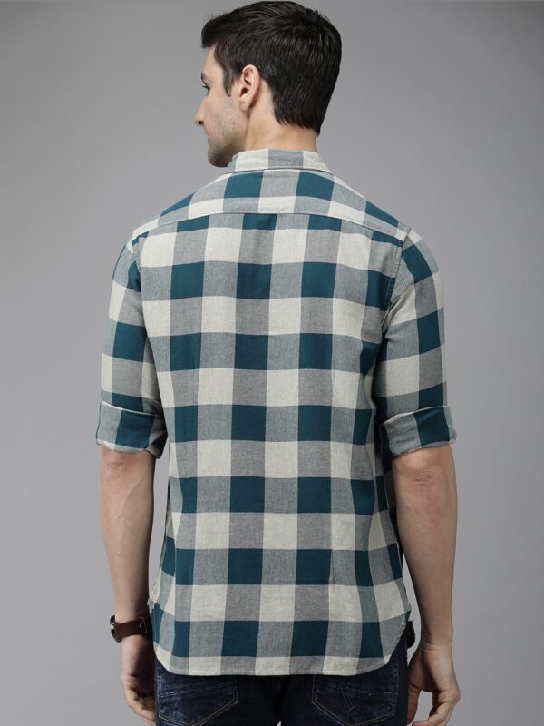 Slim Fit Flannel Shirt - Image 2